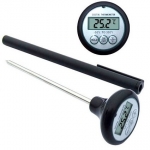 COOKING THERMOMETER - Best Pocket-size Digital Thermometer for Cooking/Meat/Barbecue/Food/Liquids - Accurate Quick-read Probe + Data Hold for Easy Read and Last Measure Memory; Clear LCD Display and Power Saving Auto Shut Off. Best Lifetime Guarantee