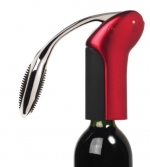 Metrokane Vertical Rabbit Lever Style Corkscrew with Foil Cutter, Candy Apple Red