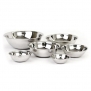 (Set of 6) Dozenegg Mixing Bowls Standard Weight Stainless Steel, Mirror Finish, ¾, 1½, 3, 4, 5, and 8 Qt