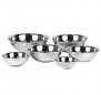 ChefLand Standard Weight Mirror Finish Mixing Bowls, 3/4, 11/2, 3, 4, 5, and 8-Quart, Stainless Steel, Set of 6