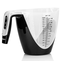 Etekcity® 1/8oz High Accuracy Handy 11lb/5kg Digital Multifunction Kitchen Food/Flour/Milk/Oil/Water Measuring Cup/Scale, 1.5L Detachable Mixing Bowl, Measure Weight and Volume (Lithium Battery Included)