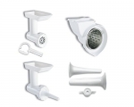 KitchenAid KGSSA Stand Mixer Attachment Pack 2 with Food Grinder, Rotor Slicer & Shredder, and Sausage Stuffer