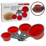 Collapsible Measuring Cups - 4pc Nesting Silicone Set By Good Cooking