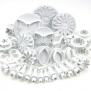 10 Sets (33 Pcs) Plunger Cutters Sugarcraft Cake Decorating (Heart, Veined Butterfly, Star, Daisy, Veined Rose Leaf ,Carnation, Blossom, Flower, Sunflower , Other)