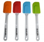 Bekith Silicone Spatulas - 10 Inch (Set of 4), Dishwasher Safe, Soft and Flexible - Won't Chip Crack Dent or Rust Heat Resistant Kitchen Utensils - Essential Cooking Gadget and Bakeware Tool