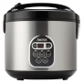 Aroma 20 Cup Cooked (10 cup uncooked) Digital Rice Cooker, Slow Cooker, Food Steamer, SS Exterior (ARC-150SB)