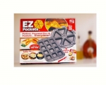 EZ Pockets EZ-1000 Gray Non-Stick Steel 4-Piece Baking Kit with Cutting Tool and Recipe Book