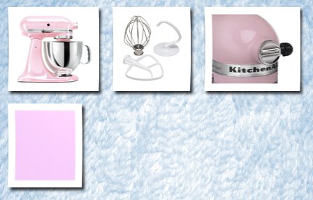 KitchenAid komen foundation artisan series 5-quart mixer, pink