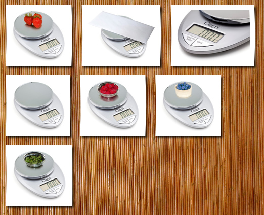 Ozeri pro digital kitchen food scale, 1g to 12 lbs capacity, elegant chrome