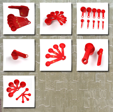 Nonnas Kitchenware measuring cups and spoons set american 10 piece. measures odd sizes. this best red measuring spoons and cups set is perfect for all your cooking & baking measuring cup needs. this nested dry measuring cups set is decorative, yet stong, and with high end